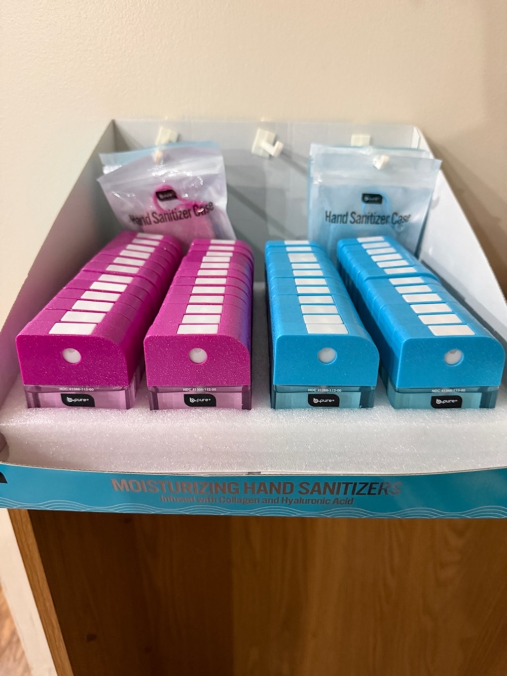 Hand Sanitizers and Cases- Pink & Blue